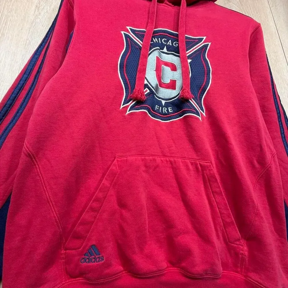 Adidas Men's Red Hoodie